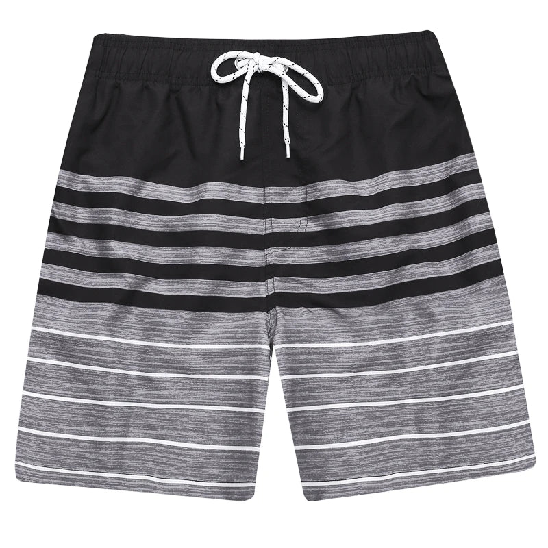 ShopHub NZ men's boardshorts in breathable polyester with quick-dry mesh liner, ideal for gym and beach activities.