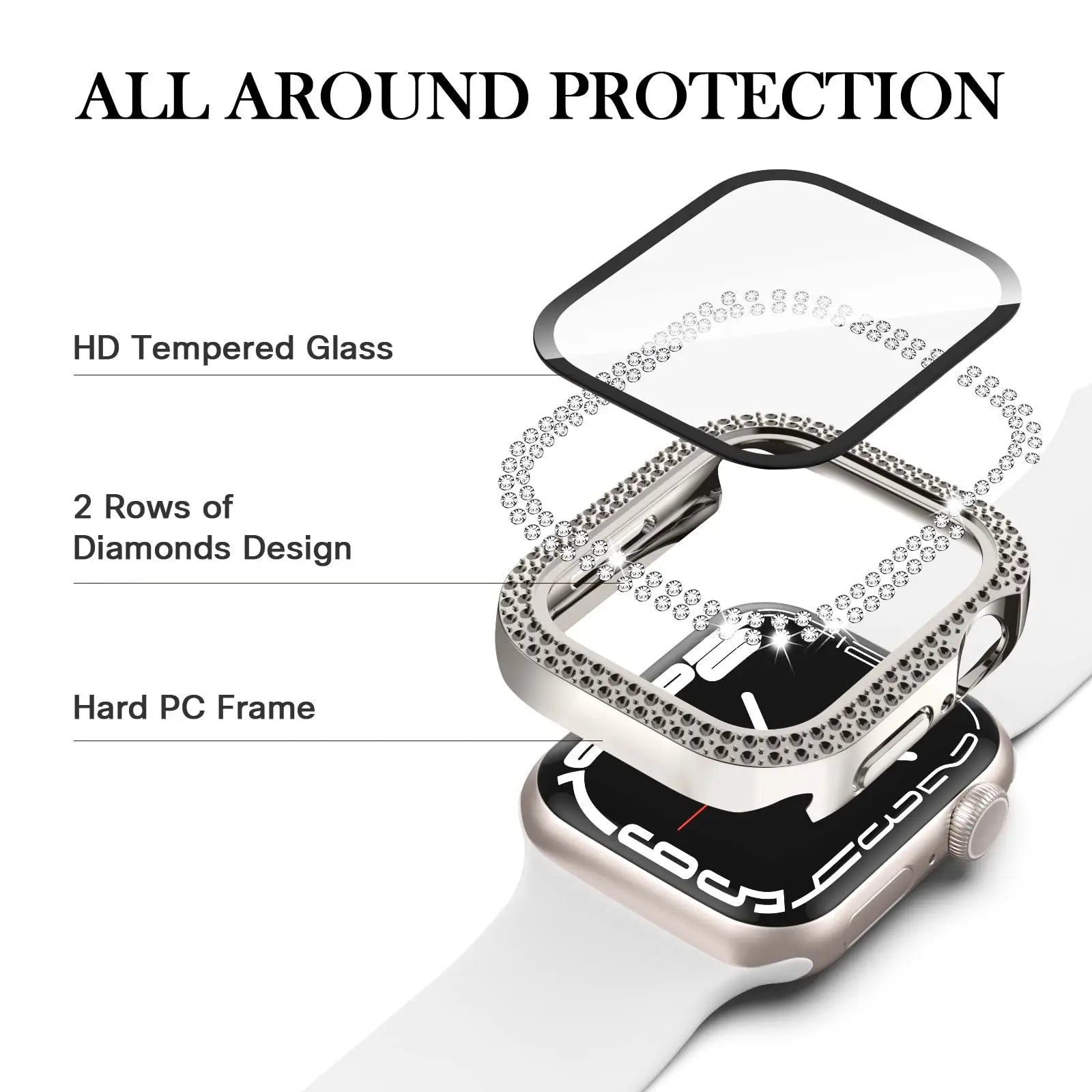 Sparkle Protective Case for the Apple Watch Series 10 (42mm) Habicare