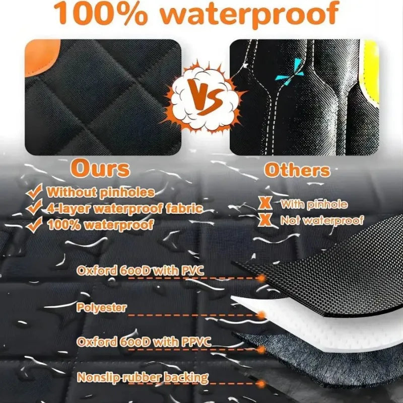Waterproof Dog Car Hammock with Mesh Window Habicare