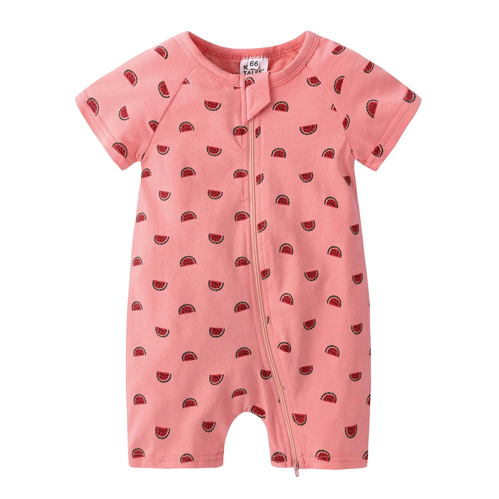 Kids Tales Sunshine Stories Cotton-Blend Printed Romper