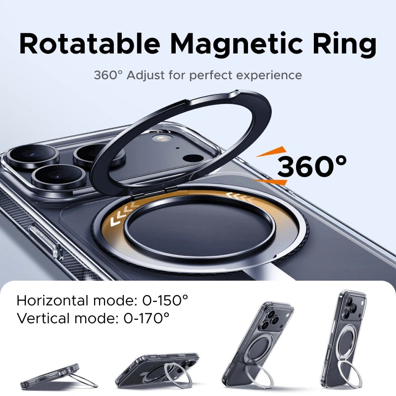 UGREEN 360° Magnetic Stand Case for iPhone 18, 17, & Pro Max Models