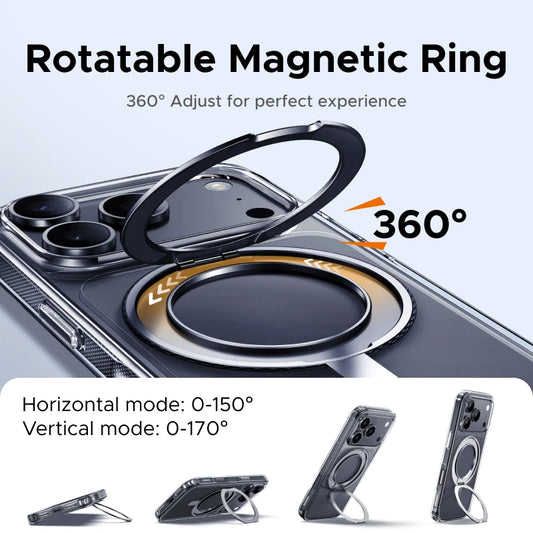 UGREEN 360° Magnetic Stand Case for iPhone 18, 17, & Pro Max Models