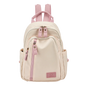 FOXER Women Fabric Backpack Lightweight Travel Shoulder Bag Ladies Multi‑pocket School Bag Casual Daily Female Rucksack