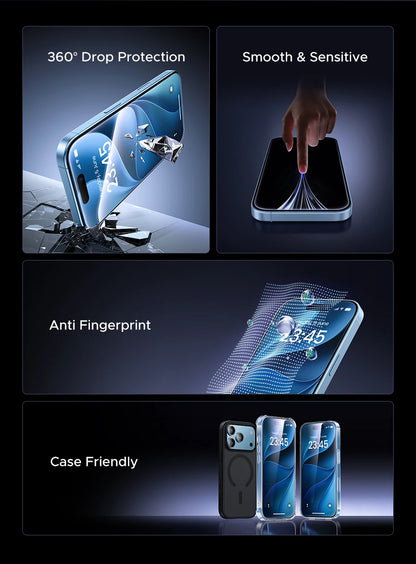 UGREEN Dust-free Screen Protector – Premium Protection for iPhone 18, 17, & Pro Max