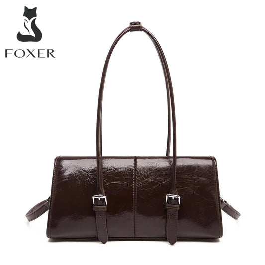 FOXER Women's Genuine Leather Shoulder Bag
