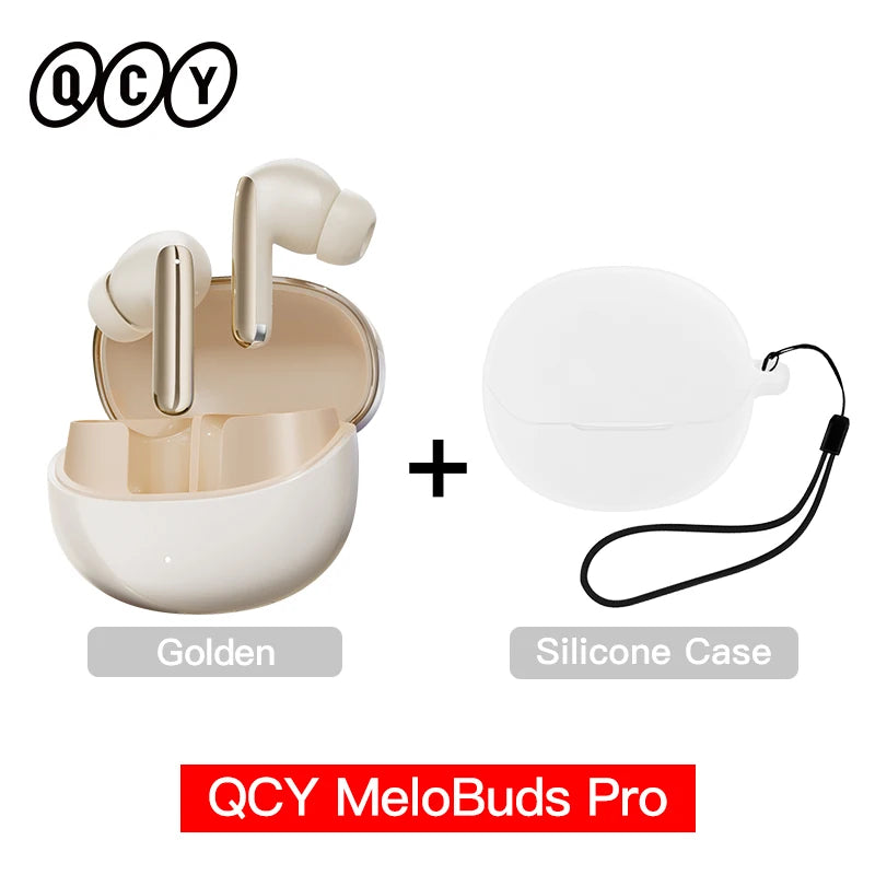 QCY MeloBuds Pro ANC Earphones with 46dB Hybrid ANC, 6 Mics, Hi-Res LDAC, and 34H Playtime - ShopHub