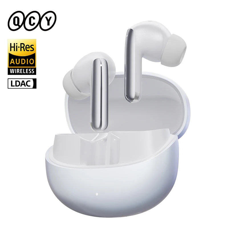 QCY MeloBuds Pro ANC Earphones with 46dB Hybrid ANC, 6 Mics, Hi-Res LDAC, and 34H Playtime - ShopHub