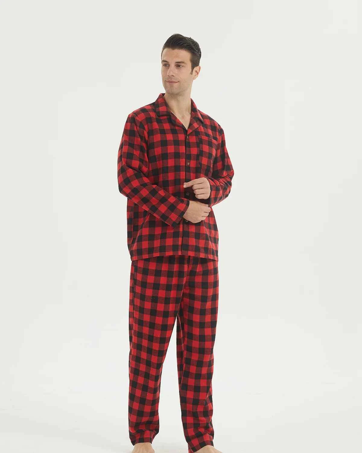 Cozy Mens Flannel Pyjama Sets - Your Ultimate Cotton Plaid Sleepwear