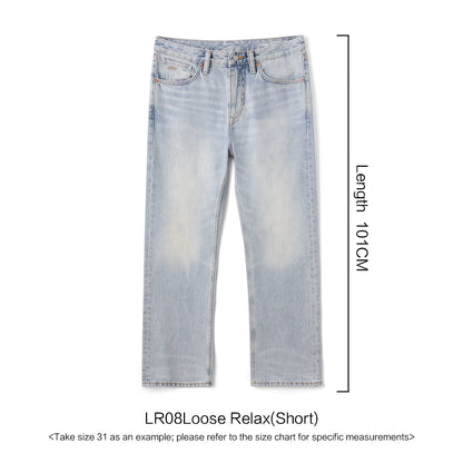 SIMWOOD Loose Relax 13.5oz Heavyweight Washed Vintage Jeans