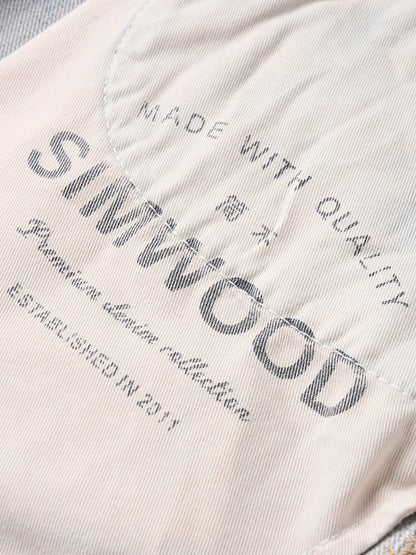SIMWOOD Loose Straight 13.5oz 100% Cotton Washed Vintage Jeans