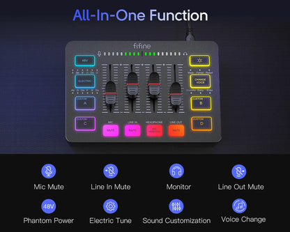 Transform Your Streaming Experience with the FIFINE Gaming Audio Mixer