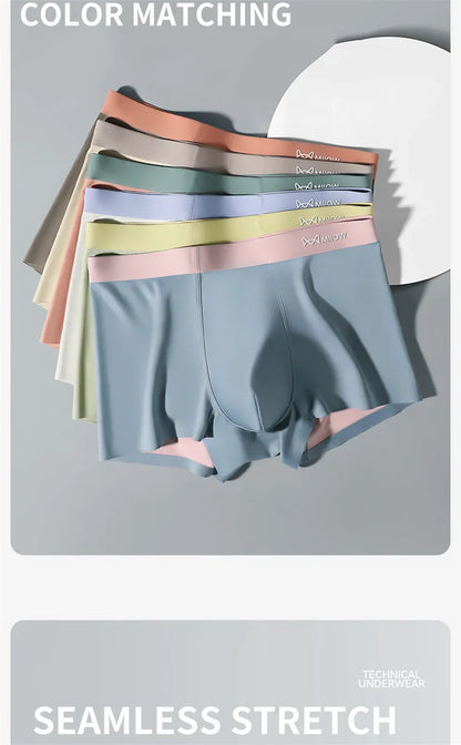 MiiOW Silky Soft Men’s Underwear - 3Pcs Cotton Antibacterial Boxer Shorts - ShopHub