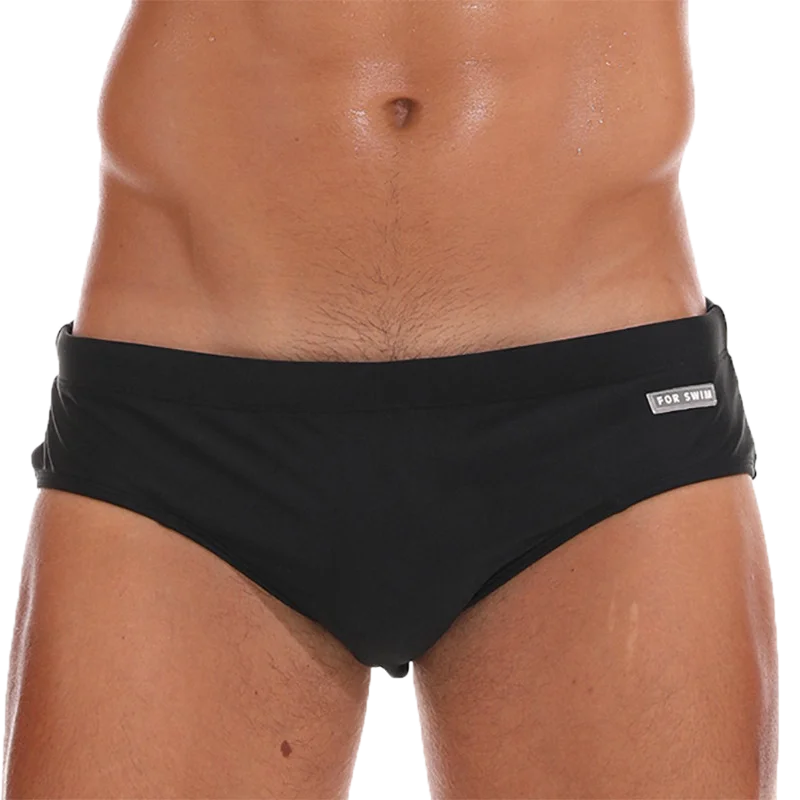 Men's swim briefs by ShopHub NZ, featuring a sleek design in vibrant colors, suitable for swimming and beachwear.