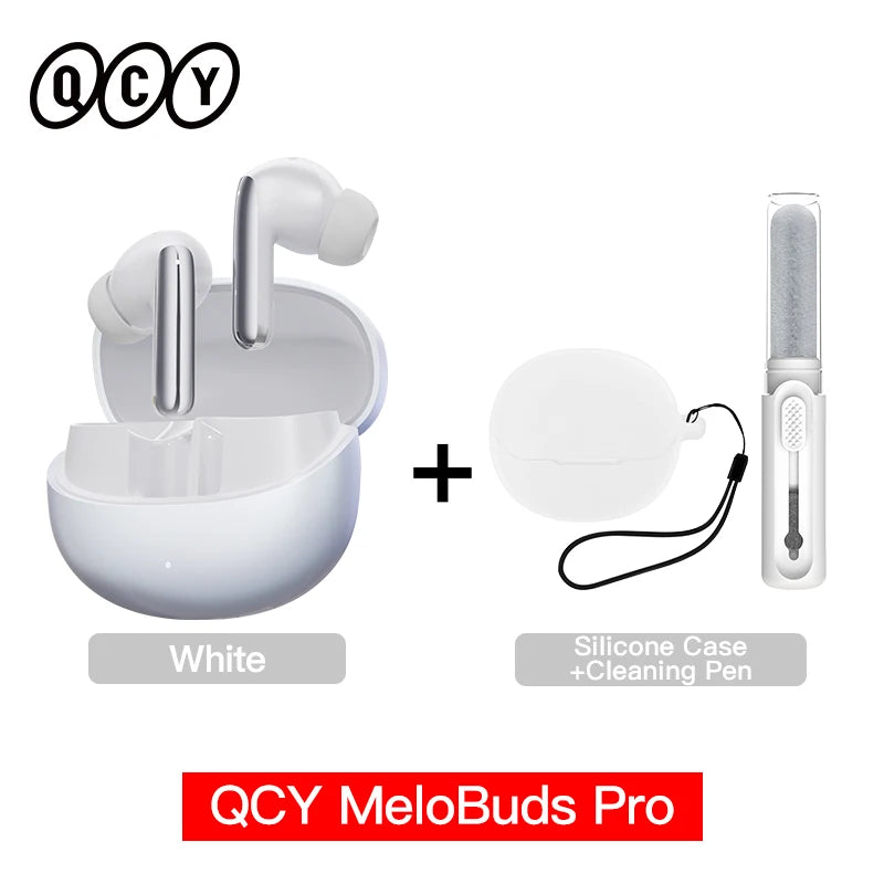 QCY MeloBuds Pro Earphones with 46dB ANC, Hi-Res LDAC, Bluetooth 5.3, 6 Mic Multipoint Connection, In-Ear Detection - ShopHub