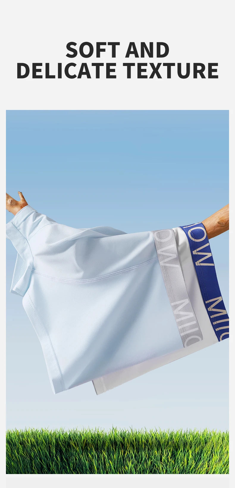 MiiOW Men's Cotton Underwear - 3Pcs Antibacterial Boxers - ShopHub