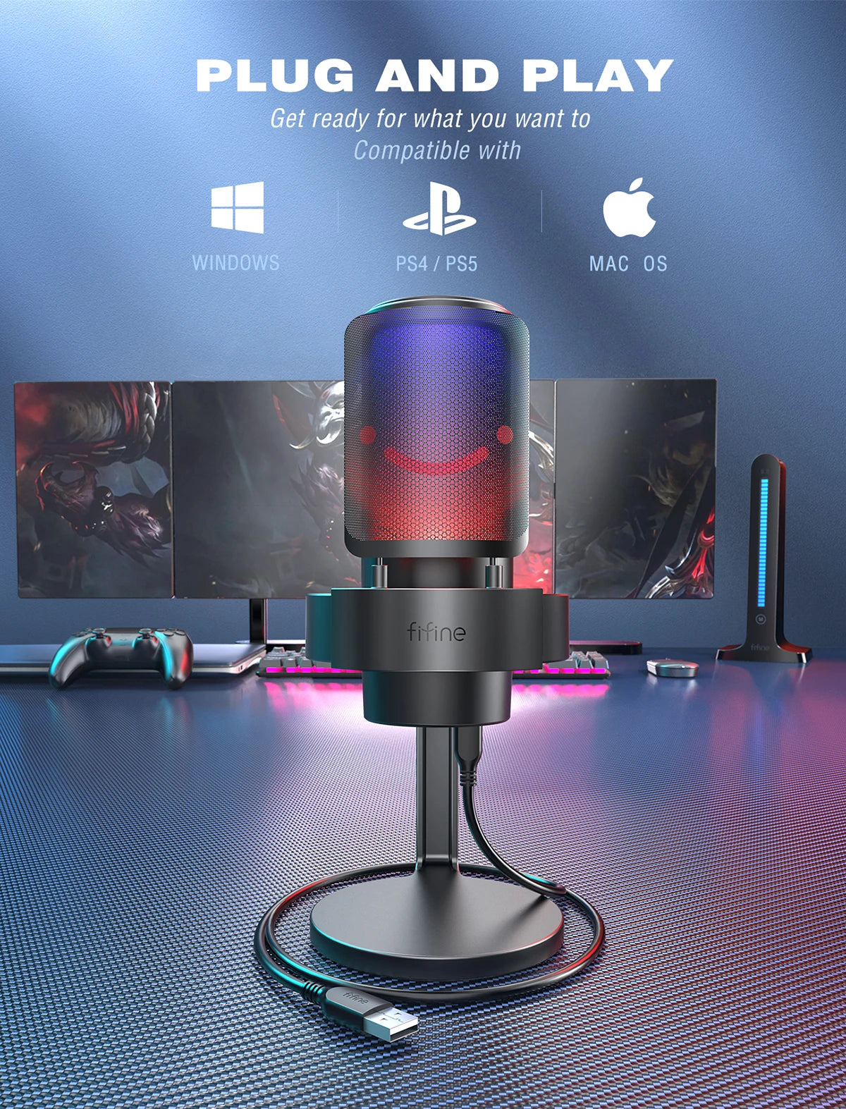 Elevate Your Sound Quality with the FIFINE USB Microphone A8 for Recording and Streaming