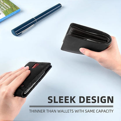 DIENQI Slim Carbon Fibre RFID Wallet