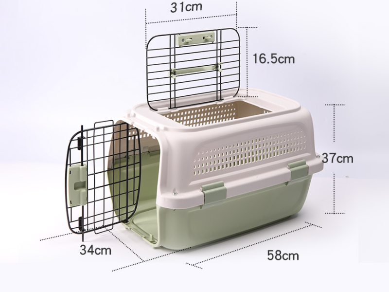 58CM SKYLIGHT GREEN - Dog/Cat Airline Travel Cage/Carrier dealonline.co.nz