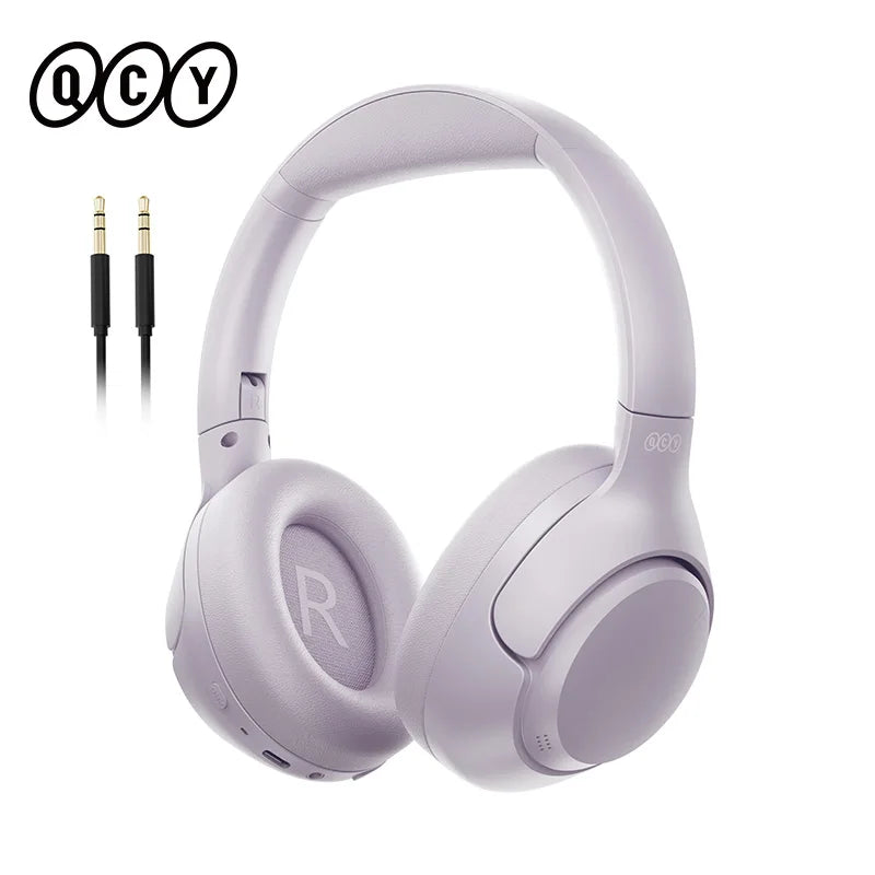 QCY H3 ANC Wireless Headphones with 43dB Hybrid Active Noise Cancellation and 60H Playtime - ShopHub