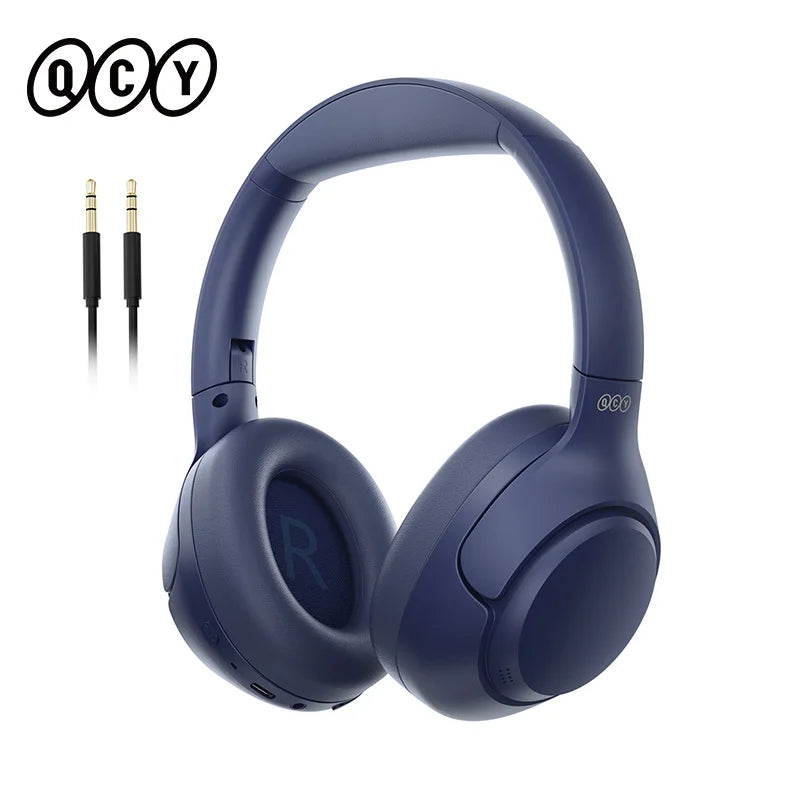 QCY H3 ANC Wireless Headphones with 43dB Hybrid Active Noise Cancellation and 60H Playtime - ShopHub