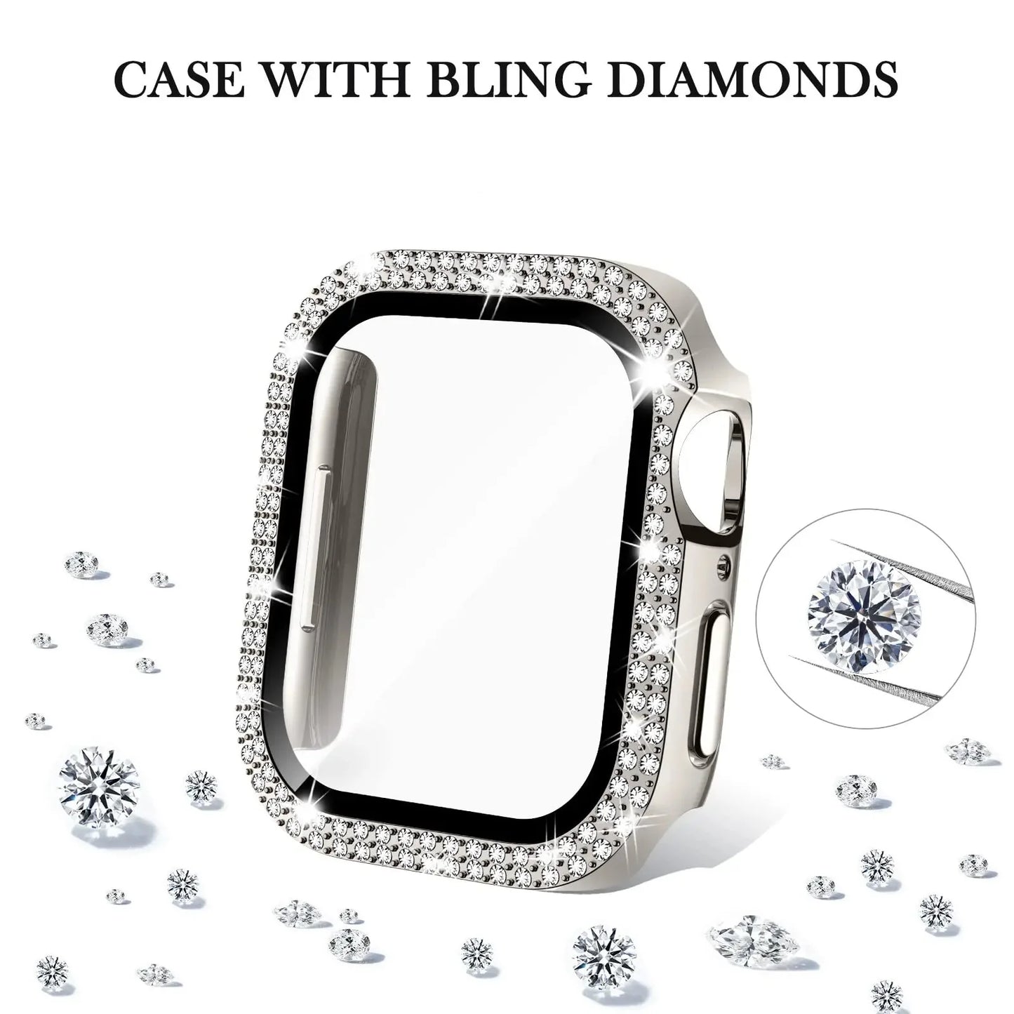 Sparkle Protective case for the Apple Watch 3, 2 & 1 (42mm) Series Habicare