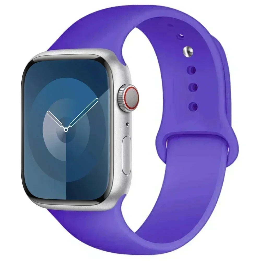Silicone Sport Band for Apple Watch Series (42mm - 49mm)(available in 45 colours) Habicare