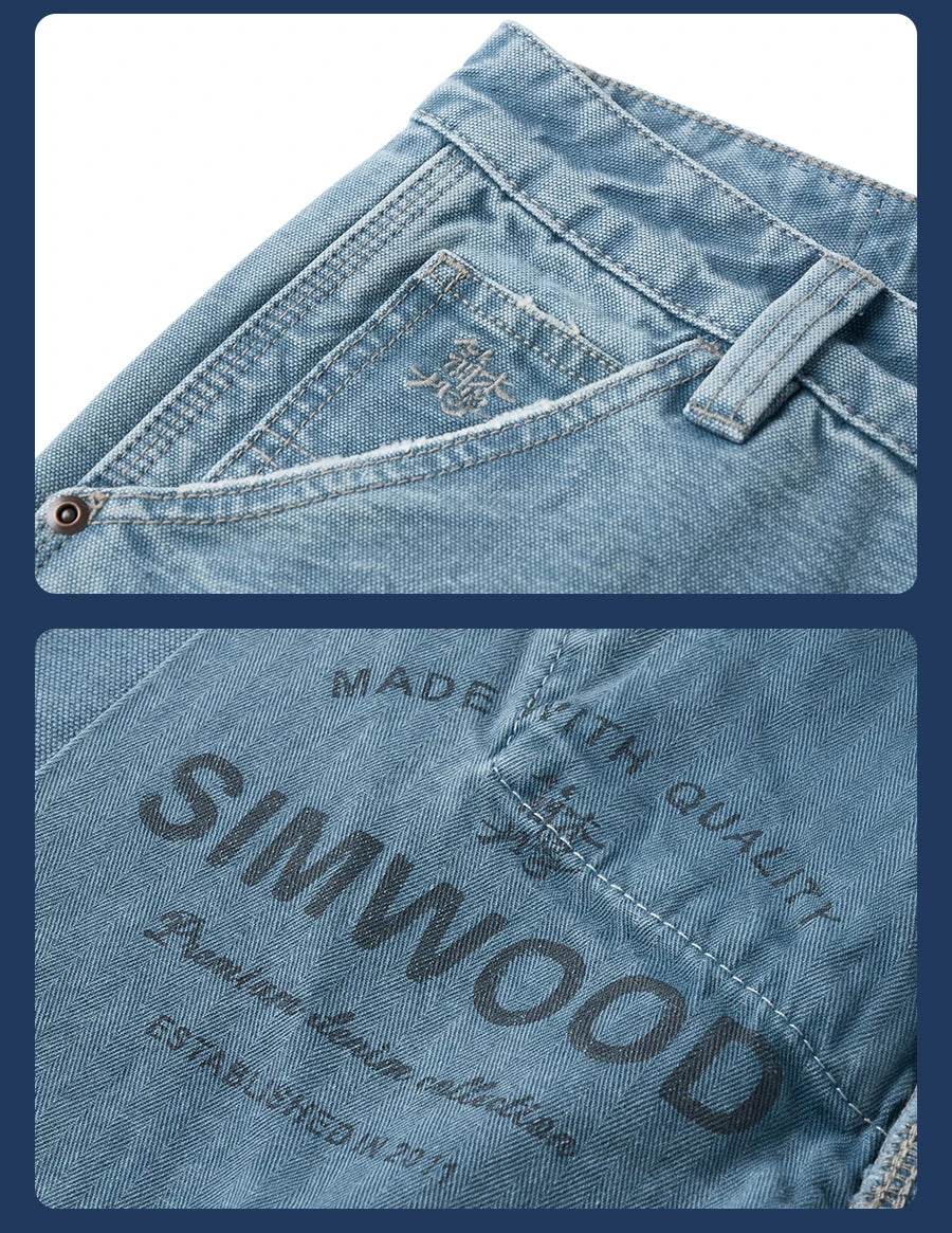 SIMWOOD High Standard Loose Relax 12oz Denim Jeans