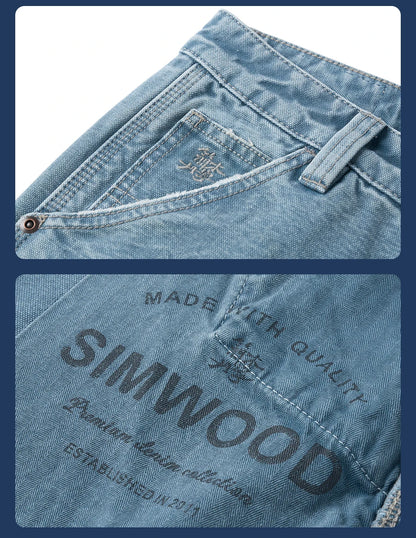 SIMWOOD High Standard Loose Relax 12oz Denim Jeans