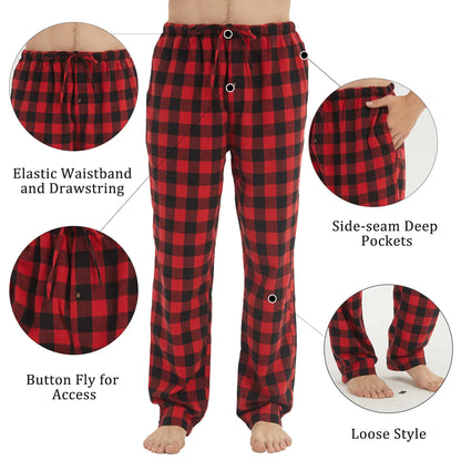 Mens Flannel Pajama Pants - Cozy Comfort for Perfect Lounging