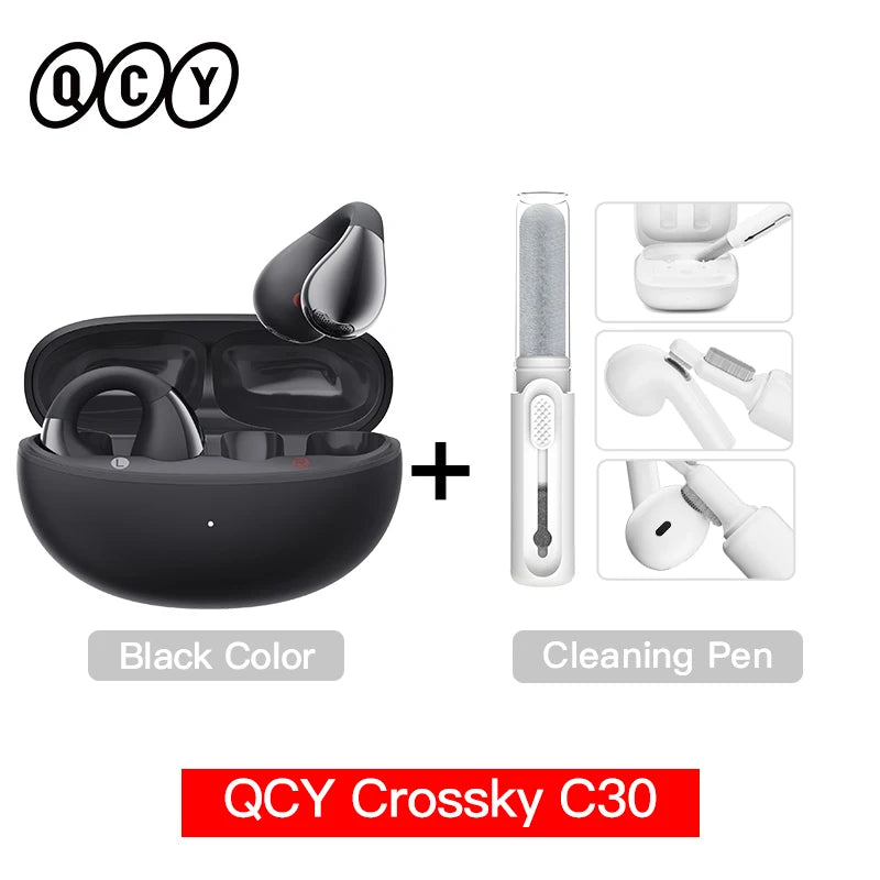 QCY Crossky C30 Wireless Earphones - Bluetooth 5.4 TWS Sports Earbuds with Dual-Connection and Waterproof Design - ShopHub