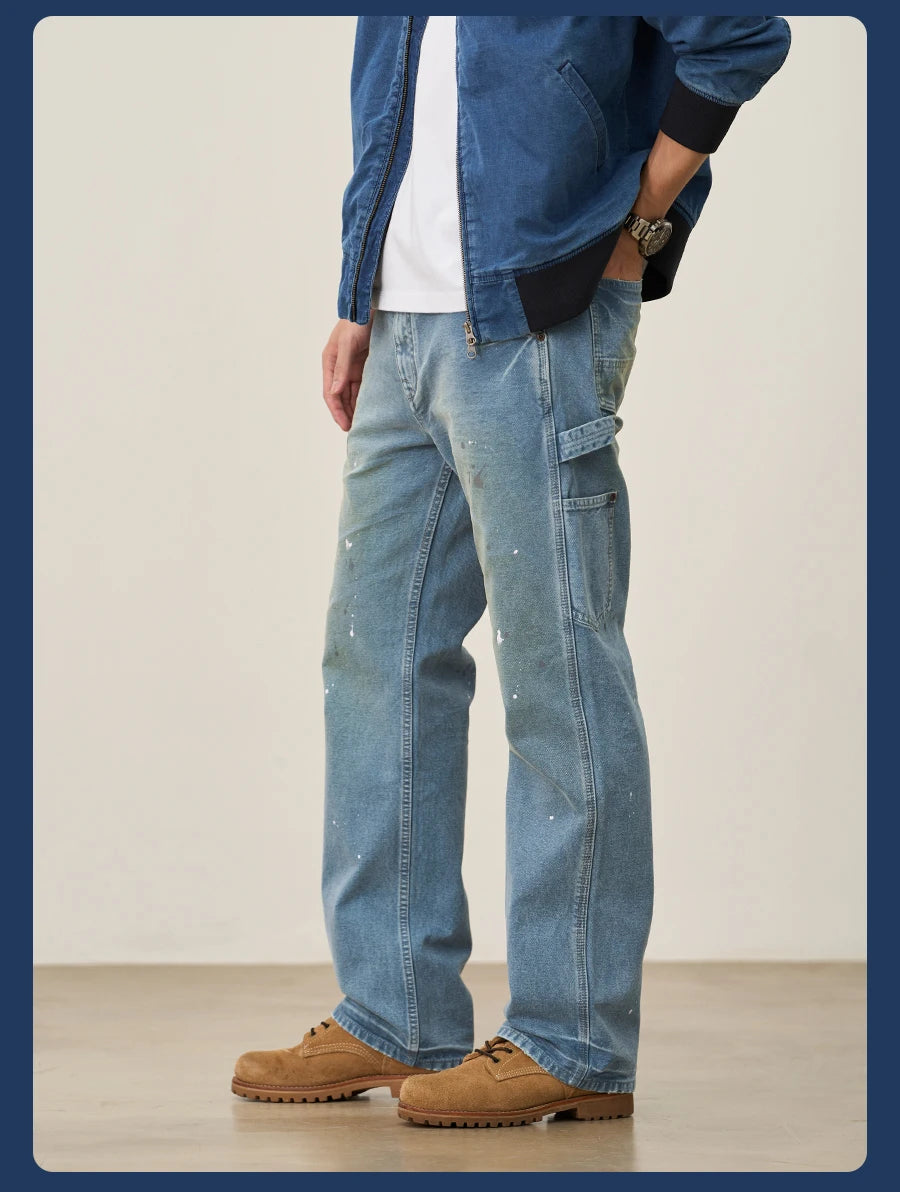 SIMWOOD High Standard Loose Relax 12oz Denim Jeans