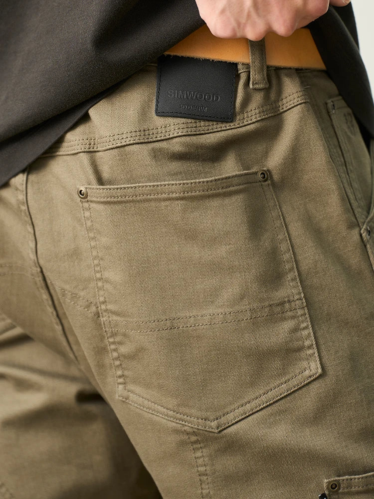 SIMWOOD 10oz Draping Motorcycle Riding Jeans