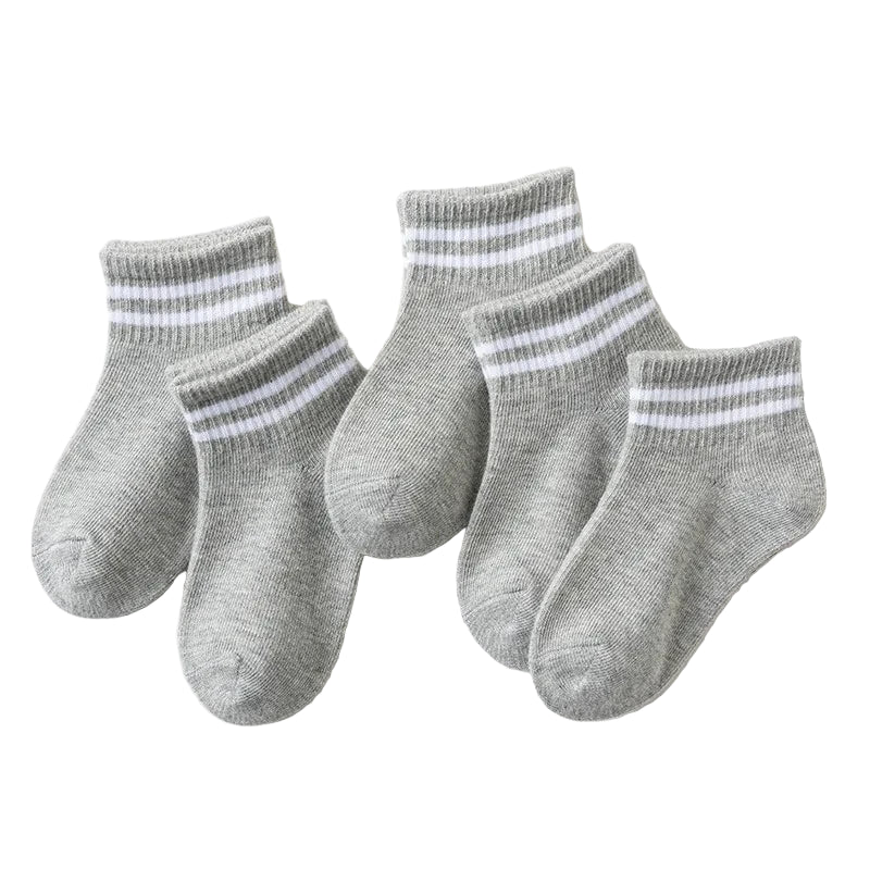 5 Pairs of Cotton Socks – For Boys & Girls (1–12 Years) Habicare