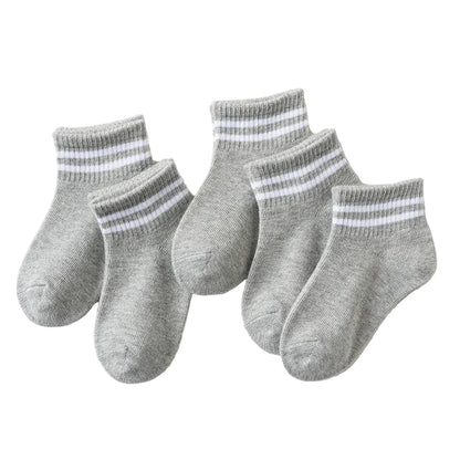 5 Pairs of Cotton Socks – For Boys & Girls (1–12 Years) Habicare
