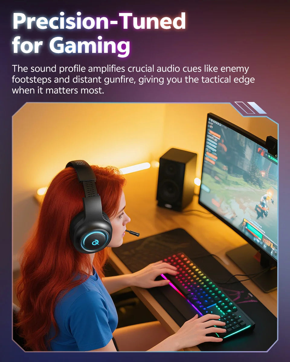 QCY Heroad V200 Gaming Headset - ShopHub