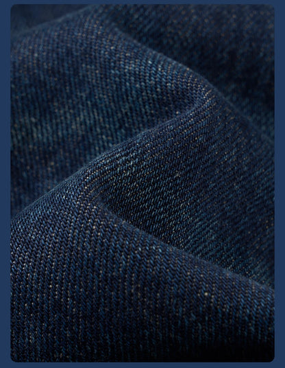 SIMWOOD High Standard 2026 Autumn Winter New 13.5oz Heavyweight Vintage Wash Carpenter Jeans Men Cargo Denim Pants