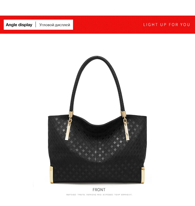FOXER Genuine Leather Lady's Handbag Elegant Luxury Design Women Shoulder Bag Large Capacity Tote Bag Best Gift for Mom,Wife