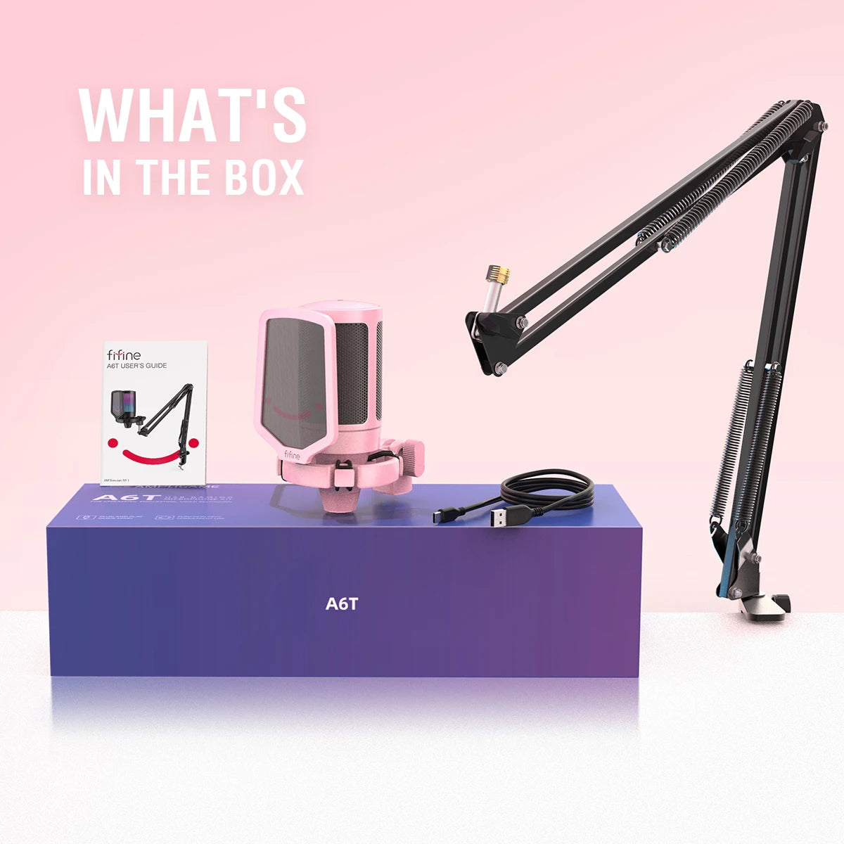 FIFINE USB Gaming Microphone Kit - Elevate Your Streaming Experience with Crystal Clear Sound