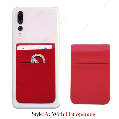 Mobile Phone Card Holders Phone Wallet Stick on Card Holder for Phone Case Adhesive Sticker Cell Phone Wallet Credit Cardholder