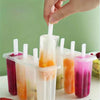 Popsicle Mold Set for DIY Healthy Fruit and Yogurt Snacks - Reusable Maker for Homemade Party Treats