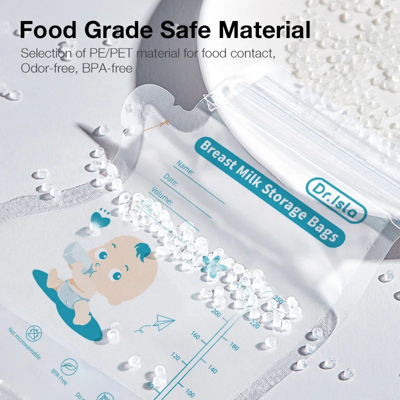 Dr.Isla 250ml/30Pcs Breast Milk Storage Bags