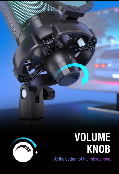 FIFINE USB Gaming Microphone: Elevate Your Streaming Experience with RGB Flair