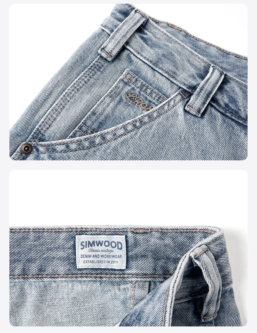 SIMWOOD 11oz Loose Relax Logging Jeans