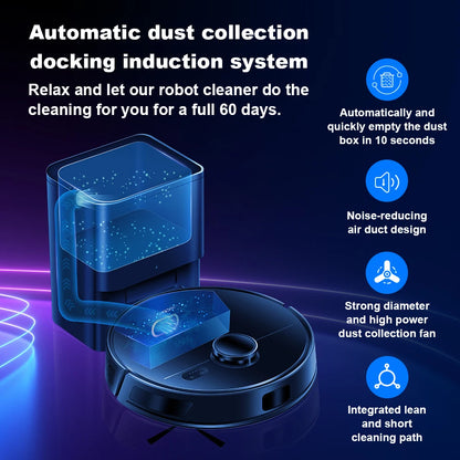 Liectroux M70 Pro robot vacuum cleaner and mop on hardwood floor, featuring sleek design and multiple cleaning modes.