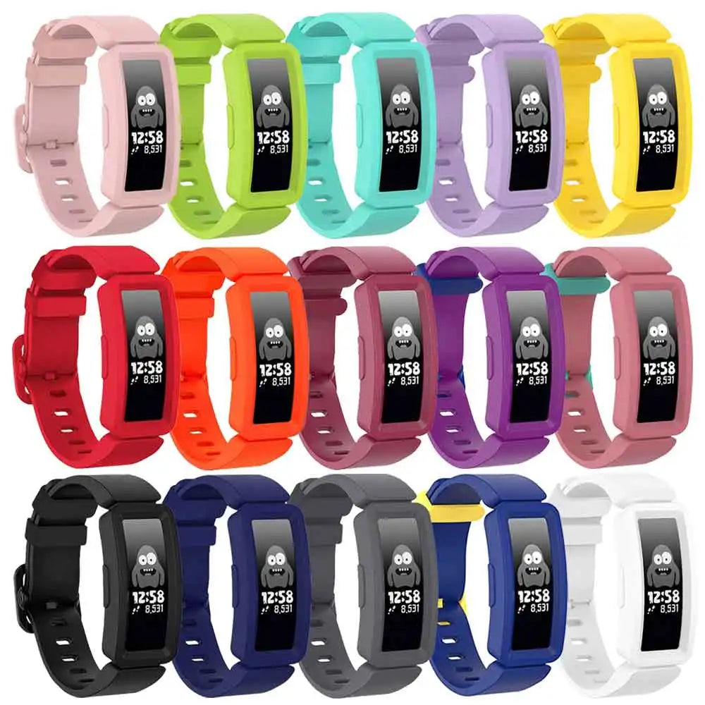 Silicone Strap for The Fitbit Ace 2/3 & Inspire Series (16 colours available) Habicare