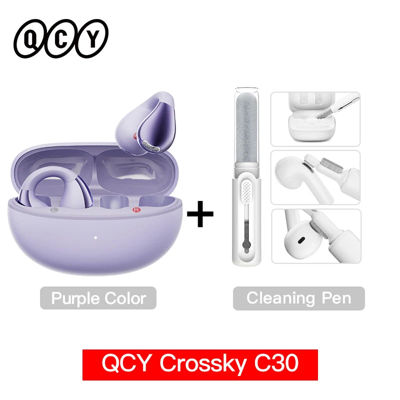 QCY Crossky C30 Wireless Earphones - Bluetooth 5.4 TWS Sports Earbuds with Dual-Connection and Waterproof Design - ShopHub