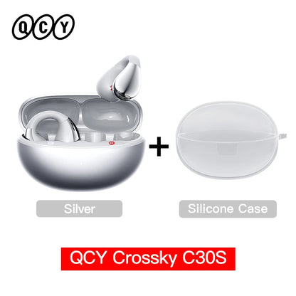 QCY C30S Open Ear Bluetooth Headphones with LDAC Wireless Technology and 40H Playtime - ShopHub