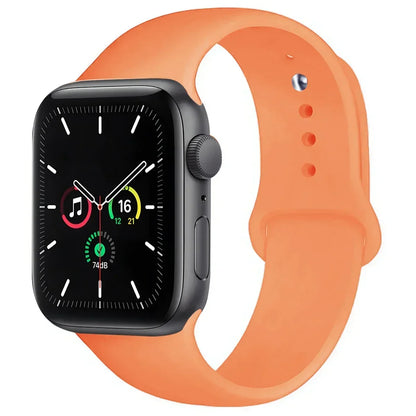 Silicone Replacement Strap for Apple Watch Series (38mm - 42mm) (available in 45 colours) Habicare