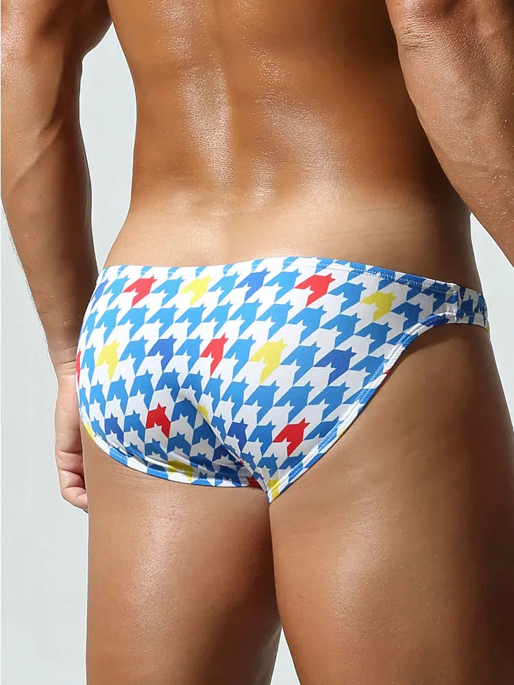 SEOBEAN Men's Printed Briefs with Contoured Pouch - ShopHub