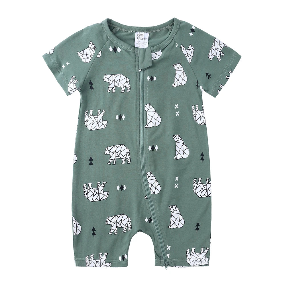 Kids Tales Sunshine Stories Cotton-Blend Printed Romper
